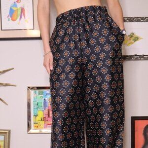 Long print pants